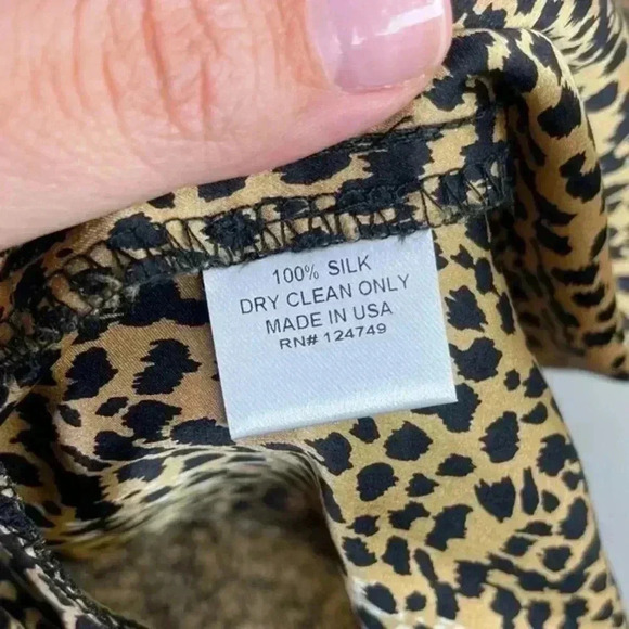 Mara Hoffman Silk Leopard Animal Print Button Down Mini Dress - Picture 10 of 10